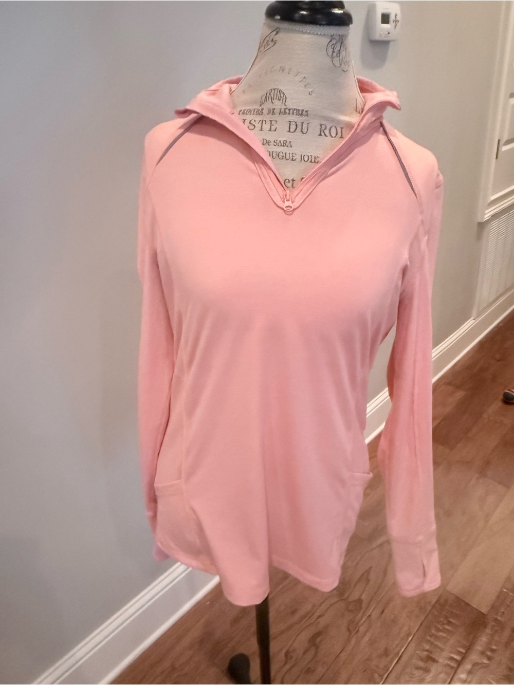 Everlast Pink Half-Zip Long Sleeve Hoodie Top